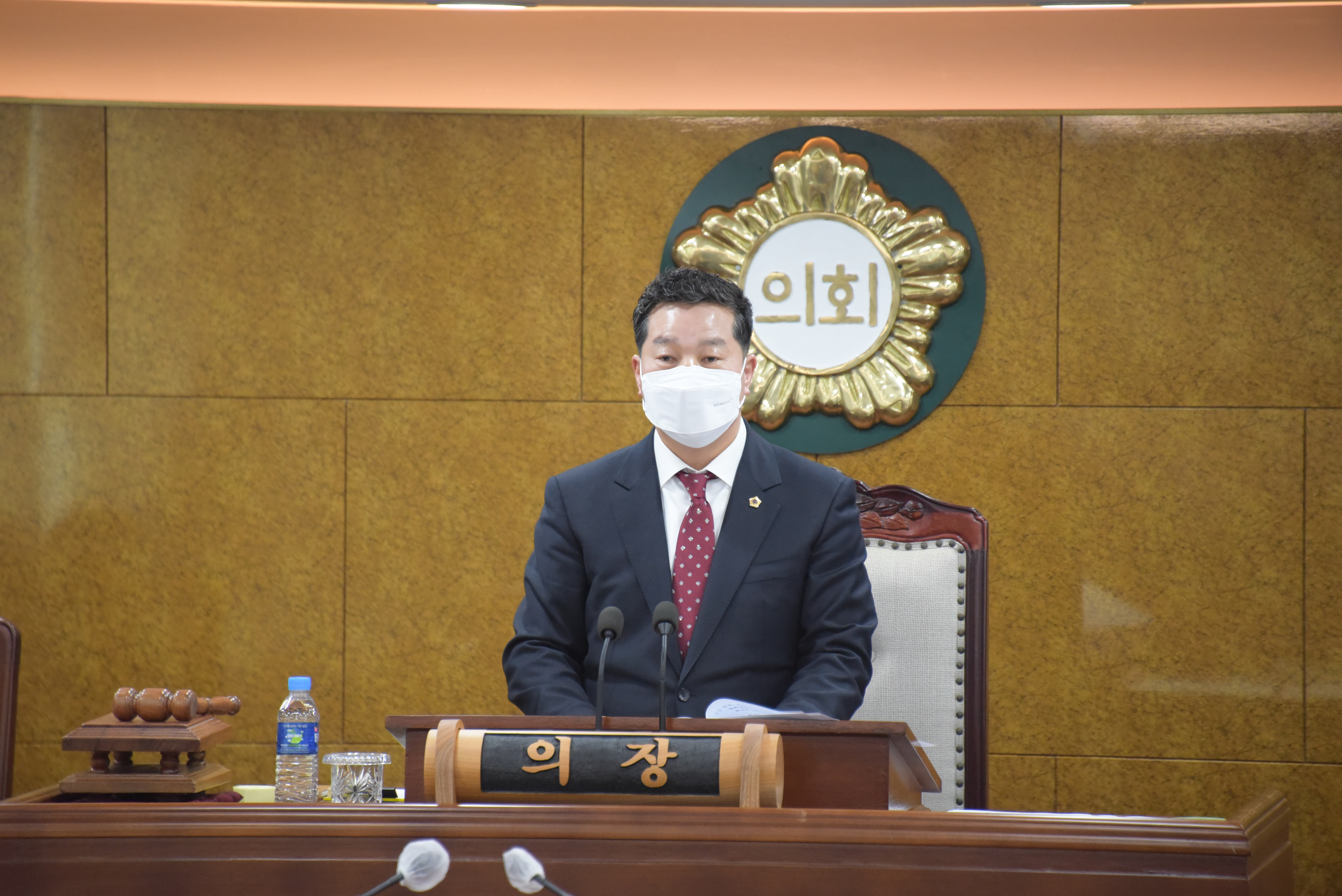 제301회 임시회 개의 첨부이미지 : 김정오 의장.JPG 