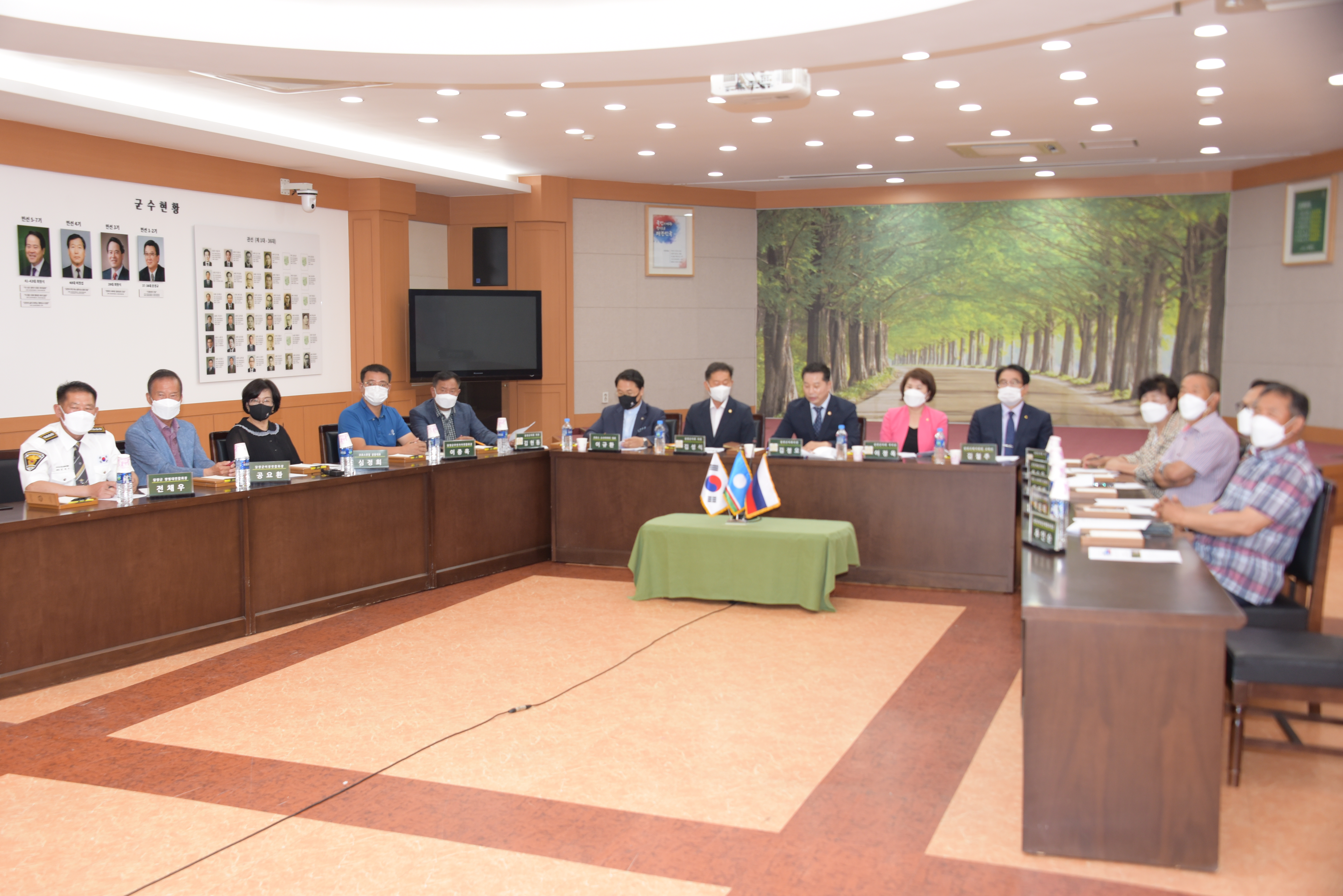 담양군의회-러시아 사하공화국 순타르스크 울루스시 교류협력사업 논의를 위한 화상회의 개최 1