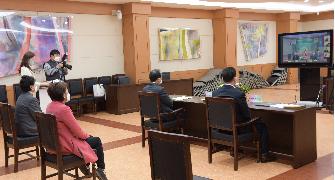 국내 지자체 최초 러시아연방 사하공화국(야쿠티아)과 ON-Line 국제교류 협약식 체결 4