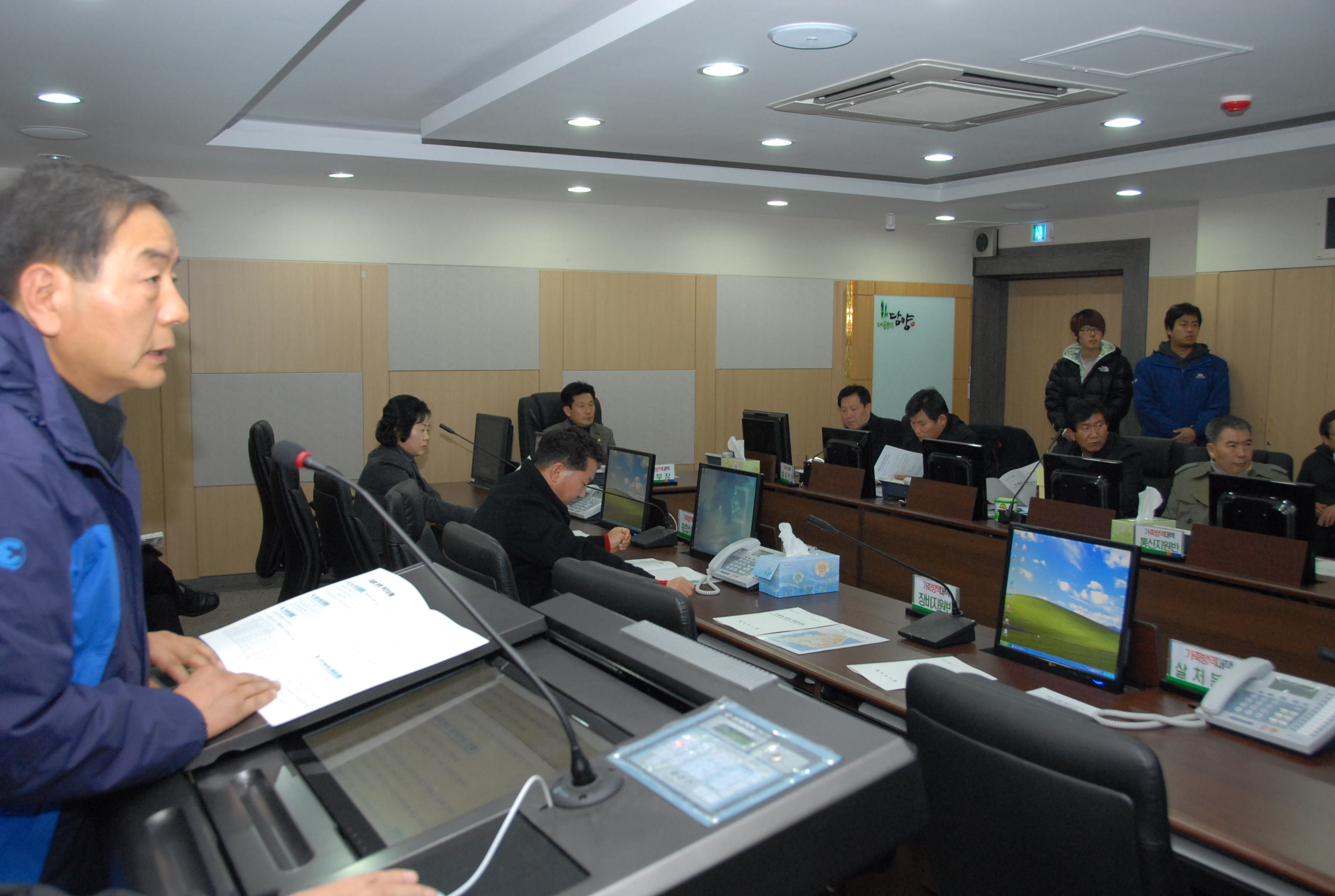 담양군의회 구제역 차단 비상근무자 격려 1