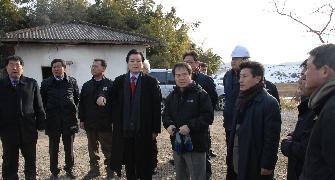 영산강 살리기 제8공구(담양지구) 생태하천 조성사업 현장 방문