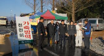 담양군의회 구제역 차단 비상근무자 격려 2