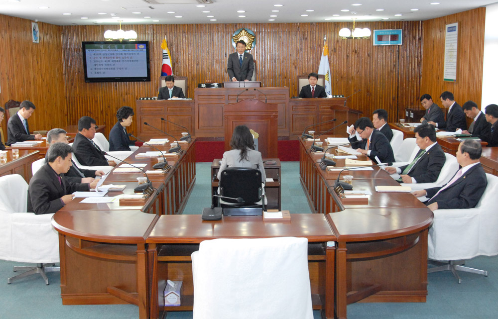 제195회 담양군의회 임시회 개회 2